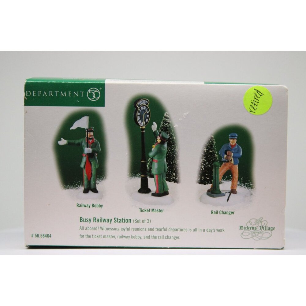 Dept 56 Dickens Village - Busy Railway Station
